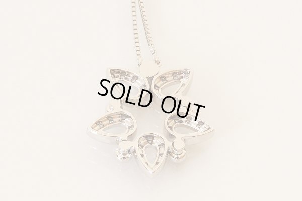 タサキ　K18WG ダイアイリペンダントネックレス 0.39ct 14.60g　裏面