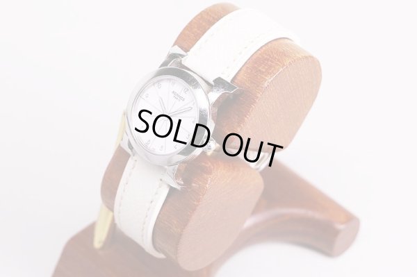 エルメス　Ｈウォッチ　ロンド　ＨＲ１．２１０　白文字盤　サイド