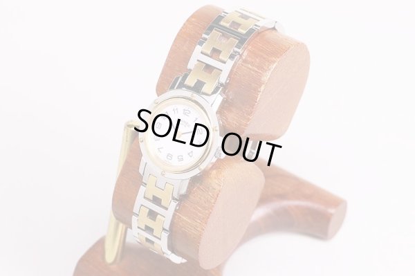 エルメス　クリッパーコンビ　ＣＬ４．２２０　白文字盤　サイド