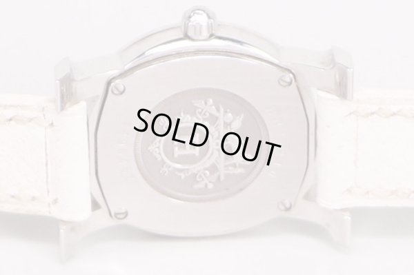 エルメス　Ｈウォッチ　ロンド　ＨＲ１．２１０　白文字盤　裏面拡大