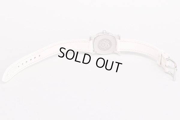 エルメス　Ｈウォッチ　ロンド　ＨＲ１．２１０　白文字盤　革ベルト