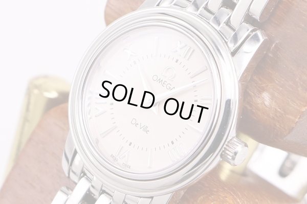 オメガ　デビル　ベージュ文字盤　スイス限定　サイド拡大