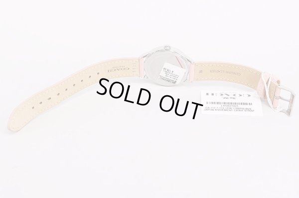 コーチ　ＣＡ１１７－７－１１２　ピンクハート文字盤　革ベルト