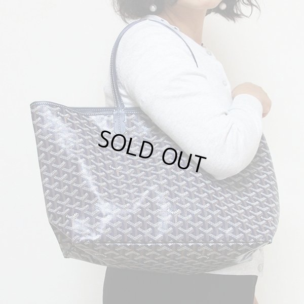 ゴヤール　サンルイPM ネイビー　掛けたイメージ