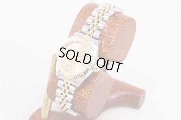 ロレックス　６９１７３　Ｓ９０７６４２　金文字盤　サイド