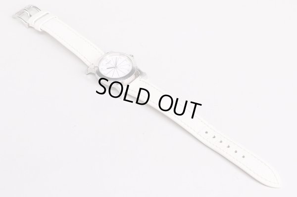 エルメス　Ｈウォッチ　ロンド　ＨＲ１．２１０　白文字盤　革ベルト状態　表面