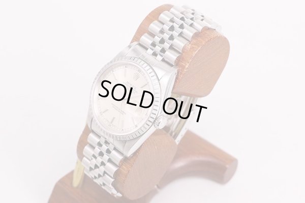 ロレックス　１６２２０　L２５１１４８　銀文字盤　エンジンターンドベゼル　サイド