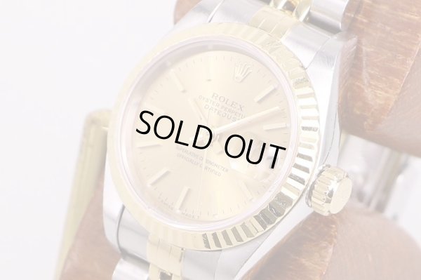 ロレックス　６９１７３　Ｓ９０７６４２　金文字盤　サイド拡大