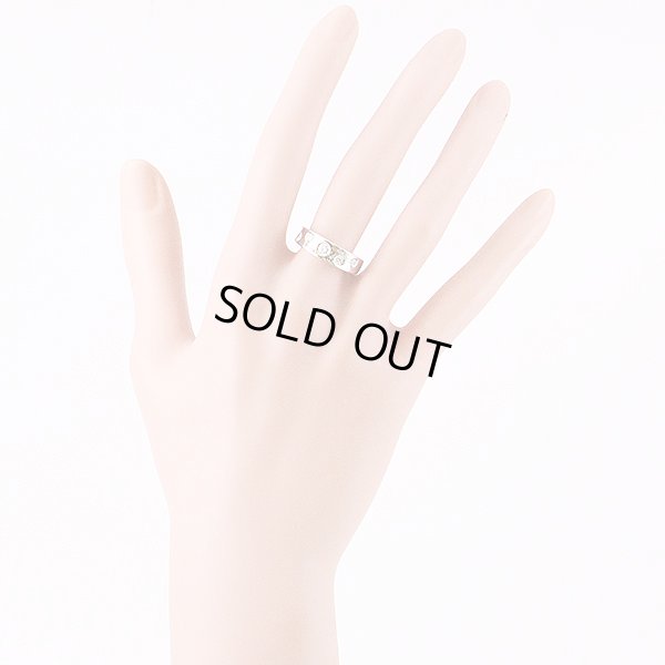 ミキモト　PT950 ダイアイリリング 0.20ct 8.70g　装着イメージ