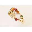 タサキ　K18 ダイアイリマルチリング 0.16ct 7.10g　サイド
