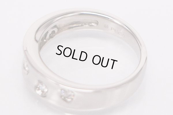 ミキモト　PT950 ダイアイリリング 0.20ct 8.70g　刻印(1)