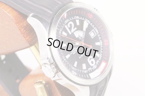 ハミルトン　カーキネイビーＧＭＴ　Ｈ７７５５５０　黒文字盤　サイド拡大(2)