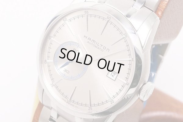 ハミルトン　レイルロード　Ｈ４０５１５０　銀文字盤　サイド拡大