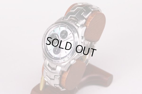 タグホイヤー　リンク　クロノ　ＣＪＦ２１１Ｋ　黒シェル文字盤　１５０周年限定　サイド