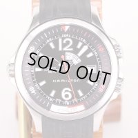 ハミルトン　カーキネイビーＧＭＴ　Ｈ７７５５５０　黒文字盤