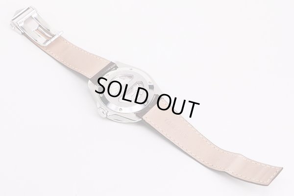 タグホイヤー　グランドカレラＧＭＴ　ＷＡＶ５１１３　茶文字盤　革ベルト状態　裏面