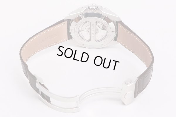 タグホイヤー　グランドカレラＧＭＴ　ＷＡＶ５１１３　茶文字盤　革ベルト