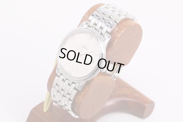 オメガ　デビル　ベージュ文字盤　スイス限定　サイド