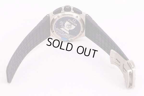 オメガ　コンステレーション　１２１．９２．４０　コーアクシャル黒文字盤　ラバーベルト状態(1)