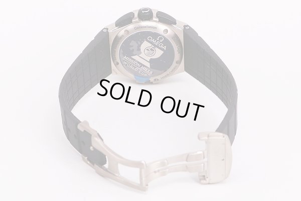 オメガ　コンステレーション　１２１．９２．４０　コーアクシャル黒文字盤　ラバーベルト