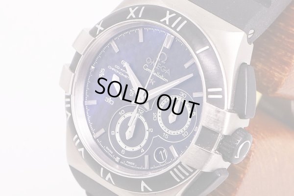 オメガ　コンステレーション　１２１．９２．４０　コーアクシャル黒文字盤　サイド拡大