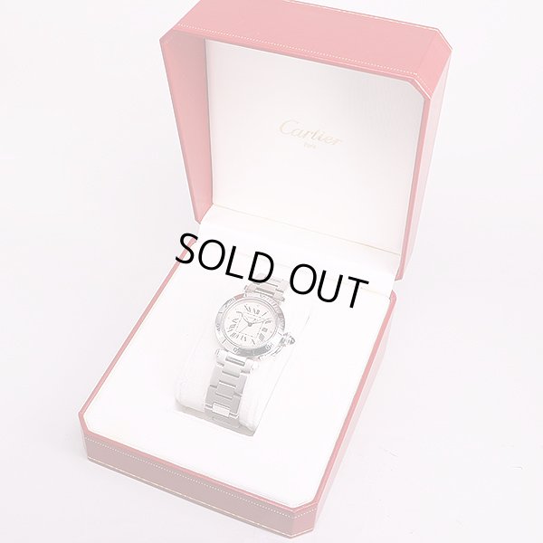 カルティエ　パシャＣ　初期型　アイボリー文字盤　箱