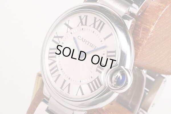 カルティエ　バロンブルーＭＭ　３００５　白文字盤　サイド拡大