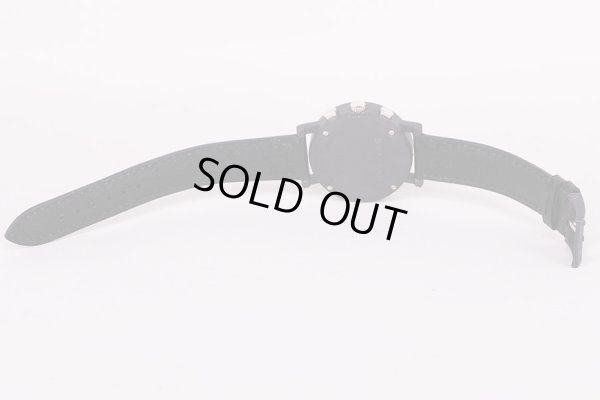 ブルガリ　カーボンゴールド　ＢＢ３８ＣＬＣＨ　黒文字盤　革ベルト