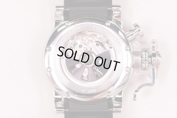 グラハム　クロノファイターＲＡＣ　ブラックショック２ＣＲＢＳ　黒文字盤　裏面拡大