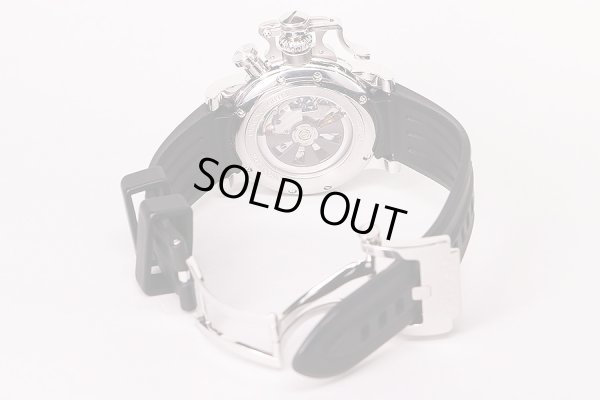 グラハム　クロノファイターＲＡＣ　ブラックショック２ＣＲＢＳ　黒文字盤　ラバーベルト(1)