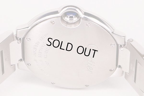 カルティエ　バロンブルーＭＭ　３００５　白文字盤　裏面拡大