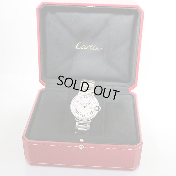 カルティエ　バロンブルーＭＭ　３００５　白文字盤　箱