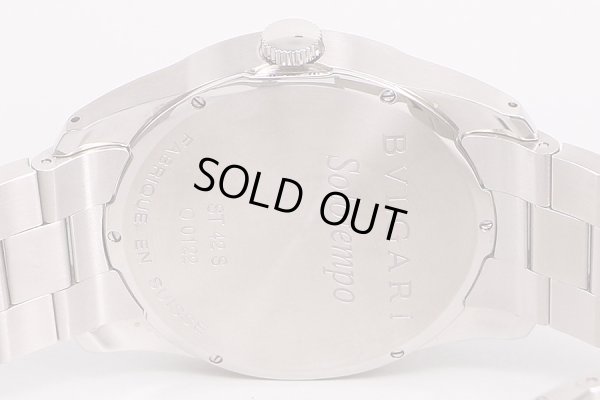 ブルガリ　ソロテンポ　ＳＴ４２Ｓ　黒文字盤　裏面拡大