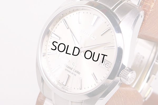 セイコー　グランドセイコー　ＳＢＧＡ００１　９Ｒ６５－０ＡＡ０　スプリングＤ　銀文字盤　サイド拡大