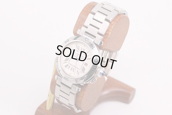 カルティエ　パシャＣ　初期型　アイボリー文字盤　サイド