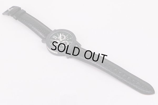 ブルガリ　カーボンゴールド　ＢＢ３８ＣＬＣＨ　黒文字盤　革ベルト状態　表面