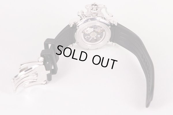 グラハム　クロノファイターＲＡＣ　ブラックショック２ＣＲＢＳ　黒文字盤　ラバーベルト(2)