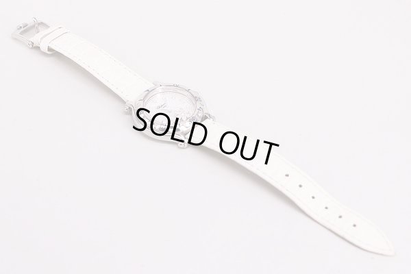 ショパール　ハッピースポーツ　２４／８９４６　スノーフレーク　白雪結晶文字盤　革ベルト状態　表面
