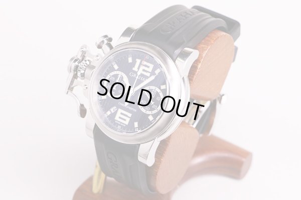 グラハム　クロノファイターＲＡＣ　ブラックショック２ＣＲＢＳ　黒文字盤　サイド