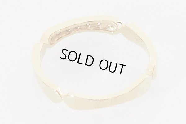 K18 ダイアイリリング 0.10ct 2.40g　内側