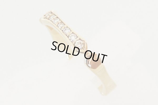 K18 ダイアイリリング 0.10ct 2.40g　サイド