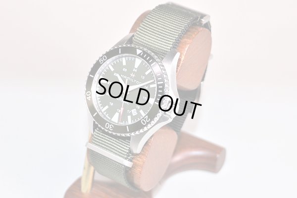 ハミルトン　カーキ　ネイビー　スキューバ　Ｈ８２３７５０　カーキ文字盤　サイド