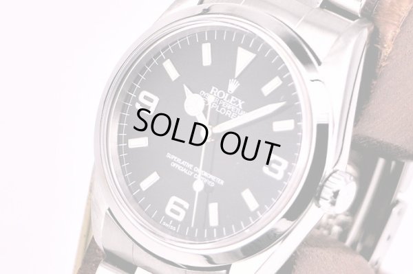 ロレックス　１５２７０　Ｕ７２２１７７（９７年）エクスプローラー１　黒文字盤　サイド拡大