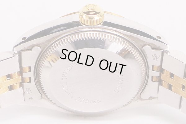 ロレックス　６９１７３Ｇ　９８７９９３１（８７年）旧１０Ｐ　シャンパン文字盤　裏面拡大