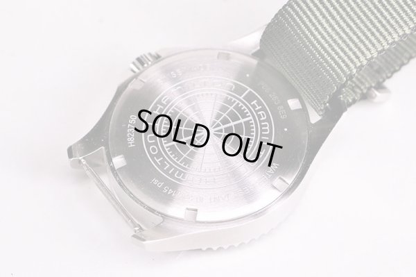 ハミルトン　カーキ　ネイビー　スキューバ　Ｈ８２３７５０　カーキ文字盤　裏面拡大