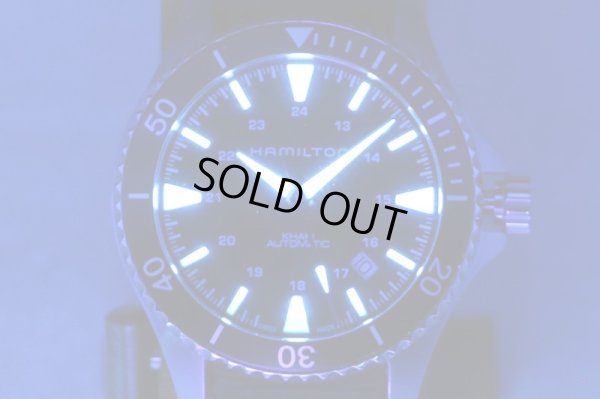 ハミルトン　カーキ　ネイビー　スキューバ　Ｈ８２３７５０　カーキ文字盤　ライト