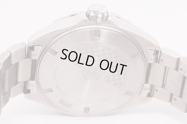 タグホイヤー　フォーミュラー１　ＷＡＺ１０１０　青文字盤　裏面拡大