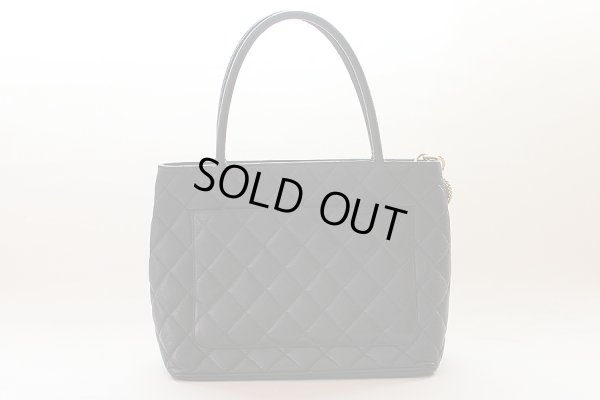 シャネル　復刻トートバック ブラック／ゴールド金具　裏面