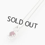 PT850/900　ルビーダイアイリペンダントネックレス　0.28ct 0.06ct 2.50g