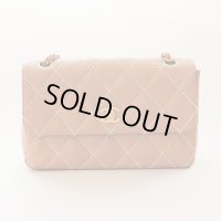シャネル　ワイルドステッチ　チェーンショルダーバック　ベージュ／ゴー ルド金具